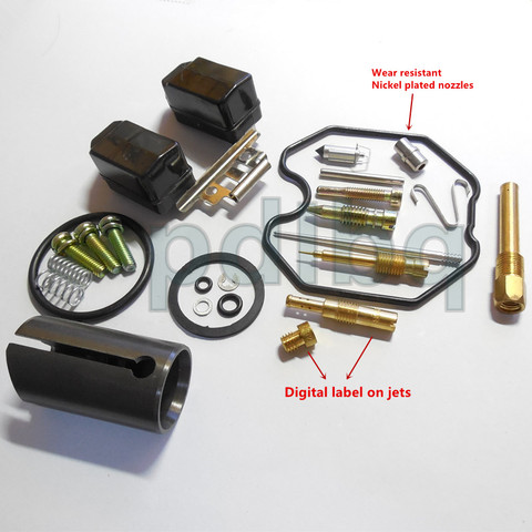 (Самая полная настройка) Набор для Ремонта Карбюратора Keihin PZ26/27/30 20/22/24 мм CG125/150/250CC ATV мотоцикла ► Фото 1/1