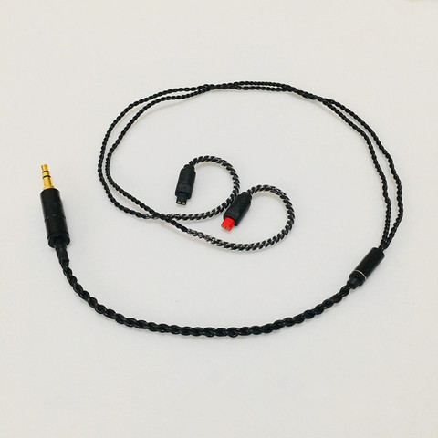 Diy провод наушников OFC кабель для se535 mmcx pin ue900 se215 IM50 IM70 IE80 0,75 мм 0,78 мм контактный короткий кабель 45 см ► Фото 1/1