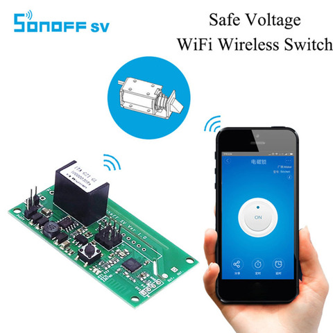 SONOFF SV безопасное напряжение, дистанционное управление на расстоянии, Wi-Fi, беспроводной переключатель, модуль для умного дома IOS/Android ► Фото 1/4