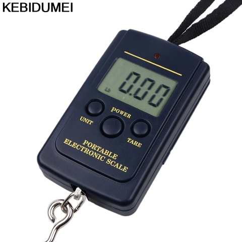 1 шт., многофункциональные электронные мини-весы с крючком, 40 кг/10 г ► Фото 1/1