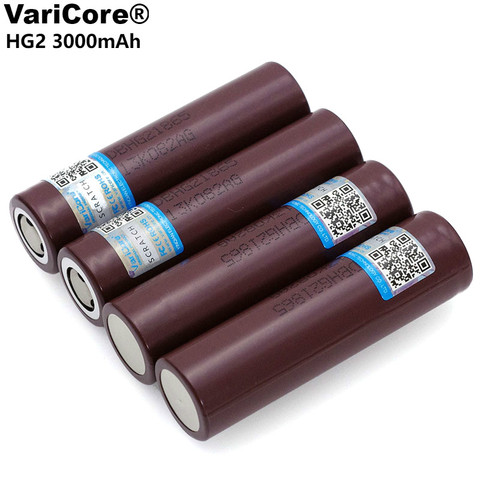 Оригинальный VariCore HG2 18650 3000mAh перезаряжаемая батарея 18650HG2 3,6 V разряд 20A отдельная батарея питания ► Фото 1/6