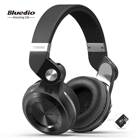 Bluedio T2plus (съемка тормоза) Bluetooth стерео наушники беспроводные наушники Bluetooth 5,0 гарнитура музыкальные наушники ► Фото 1/6