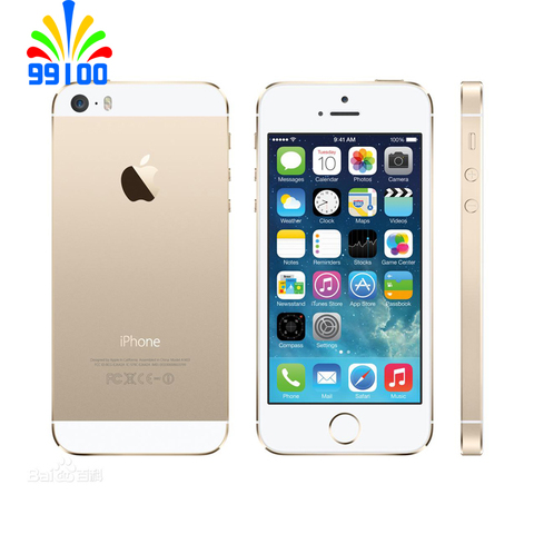 Оригинальный телефон Apple iphone, разблокированный, 3G-WCDMA/4G-LTE, 1 гб озу 16 гб/32 гб/64 гб, сканер отпечатка пальца, б/у ► Фото 1/6