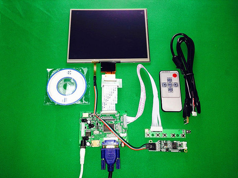 Плата управления драйвером HDMI/VGA/AV, сенсорный экран, 8 дюймов, IPS-экран 1024*768, ЖК-дисплей высокой четкости для Raspberry Pi ► Фото 1/6