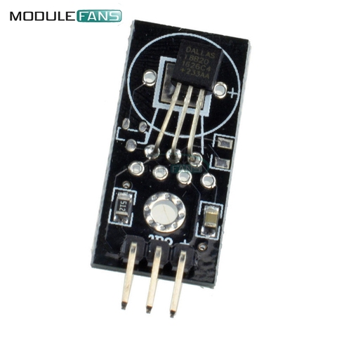 Модуль датчика температуры DS18B20, 2 шт., плата модуля датчика обнаружения для Arduino DC 5V 18B20, выход цифрового сигнала ► Фото 1/6