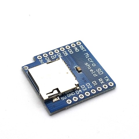 Щит для карты Micro SD для WeMos D1 Mini TF WiFi ESP8266, Совместимый Беспроводной Модуль SD для uno, WeMos D1 Mini ► Фото 1/3