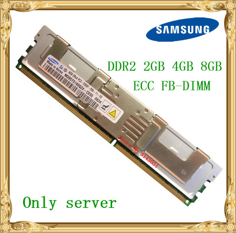 Серверная память Samsung DDR2 2 ГБ, 4 ГБ, 8 ГБ, 667 МГц, Φ ECC FBD, полностью буферизованная оперативная память 240pin 5300 ► Фото 1/1