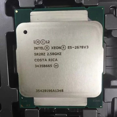 Процессор Intel E5 2678 V3, 2,5 ГГц, 30 Мб, 12 ядер, 120 Вт, 22 нм, разъем LGA 2011-3 SR20Z, процессор ► Фото 1/1