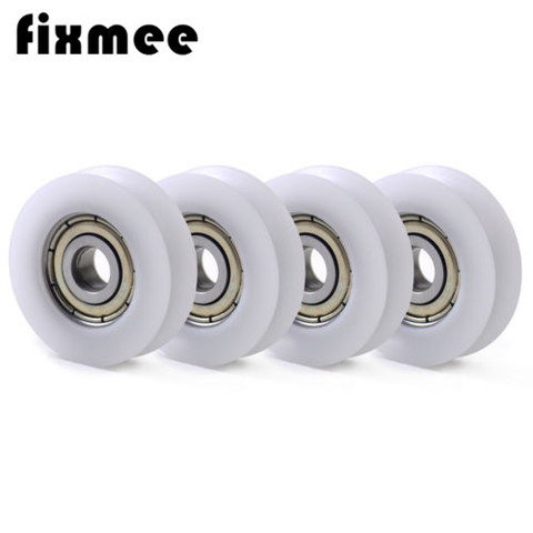 Fixmee 10 шт. U нейлоновые пластиковые встроенные 608 шаровые подшипники 8*30*10 мм направляющий шкив ► Фото 1/4