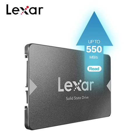 Твердотельный накопитель Lexar NS100 2,5 SATA III (6 ГБ/сек.), SSD, высокая скорость до 550 МБ/с./с, Внутренние твердотельные накопители для обновления ноутб... ► Фото 1/6