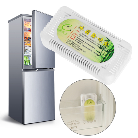 Экологичный дезодорант для холодильника, морозильная камера с активированным морозильником, дезодорирующее устройство для удаления запаха на холодильнике, очиститель воздуха, коробка с свежим углем ► Фото 1/6