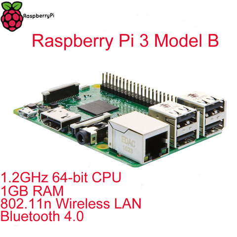 RPI 3 Оригинальный RPI 3 с 1 Гб LPDDR2 BCM2837, четырехъядерный процессор Ras PI3 B, Pi 3B,PI 3 B с Wi-Fi и Bluetooth ► Фото 1/2