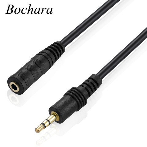 Bochara позолоченный 3,5 мм аудио удлинитель кабель для наушников M/F для динамика ПК ноутбука 1,4 м 2,7 м 4,5 м 9 м 14 м ► Фото 1/6