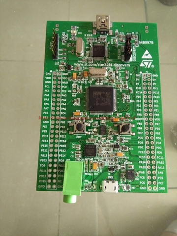 Бесплатная доставка, 100% оригинальная плата STM32 Discovery Board Stm32f4discovery Stm32f4 kit Cortex-m4 STM32, макетная плата St-link v2 ► Фото 1/1