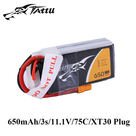 Ace литий-полимерный аккумулятор Tattu 11,1 v 14,8 v 650mAh 3s 4s 75C RC аккумулятор с разъемом XT30 батареи для 150 Размер FPV Drone Frame ► Фото 1/6