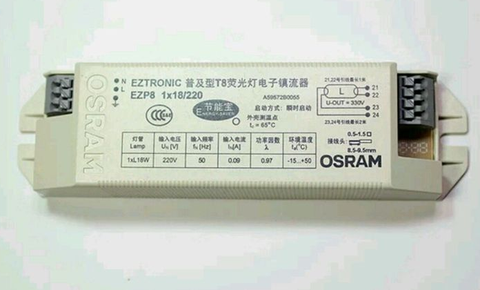 EZP8 1X18W T8 флуоресцентная лампа, электронный балласт для I Тип, светильник, коробка ► Фото 1/3