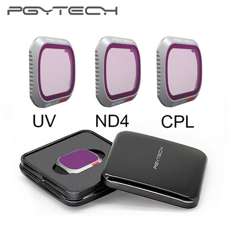 Фильтр PGYTECH для DJI Mavic 2 Pro, фильтр для Drone UV CPL ND4, аксессуары для Mavic 2 Pro, Профессиональный фильтр для объектива камеры UV CPL ND4, фильтры ► Фото 1/6