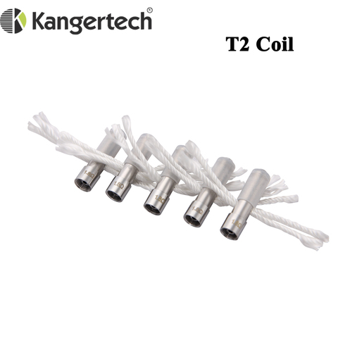 30 шт./лот Kanger T2 сменные нагревательные спирали с длинным фитилем 1,8 Ом 2,2 ом 2,5 Ом для атомайзера Kangertech T2 клиромайзер вейп ► Фото 1/6