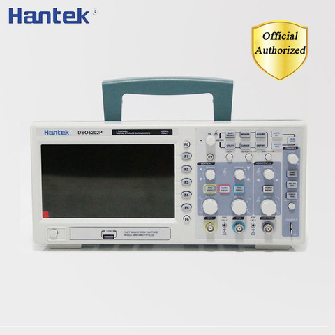 Hantek DSO5102P DSO5202P Цифровой осциллограф 100 МГц 200 МГц 2 канала ПК USB Ручной Osciloscopio Portatil электрические инструменты ► Фото 1/6