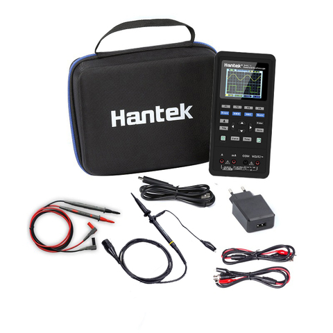 Цифровой портативный осциллограф Hantek, 3 в 1, генератор сигналов, мультиметр, USB, 2-канальный, 40 МГц, 70 МГц ► Фото 1/6