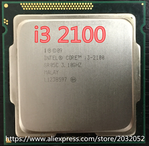 Процессор Intel Core i3 2100 3,1 ГГц/3 Мб кэш-памяти/двухъядерный/разъем 1155/4-ядерный/Рабочий стол (100% рабочий) ► Фото 1/1