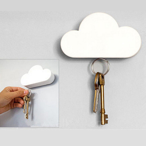 Лидер продаж Модные Creative Cloud-образный настенный магнитный брелок белый Новинка Key Holder ► Фото 1/6