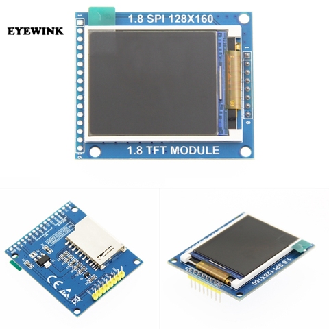 Плата-адаптер для ЖК-модуля дисплея 1,8 дюйма серийный SPI TFT Power IC SD Разъем 128X160 C1Hot Новое поступление для arduino Diy Kit ► Фото 1/4