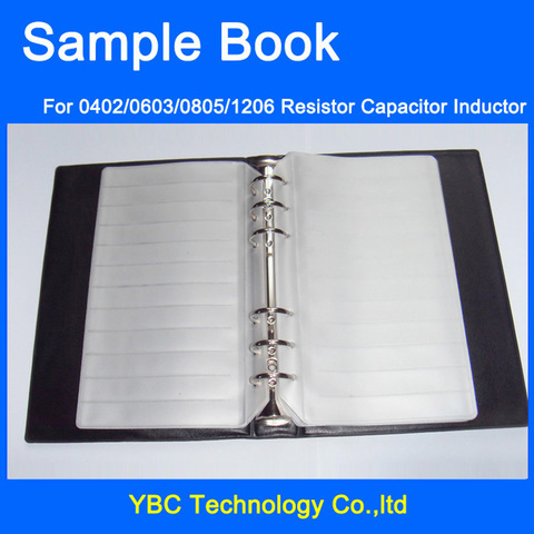 Пустые SMD компоненты конденсатора резистора, пустая книга образцов для электронных компонентов 0402/0603/0805/1206 ► Фото 1/6