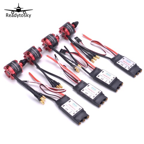 4X 2212 920KV CW CCW бесщеточный двигатель + 4 X 30A Simonk ESC с разъемом 3,5 мм для мультикоптера F330 F450 S500 F550 ► Фото 1/6