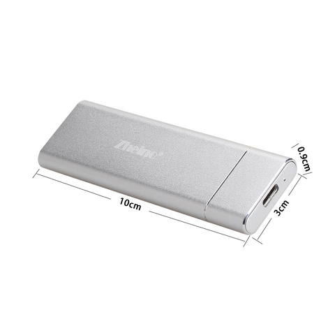 Zheino Mini External SSD M.2 2280 type C Портативный внешний SSD USB3.0 чехол с 2 кабелями ► Фото 1/2