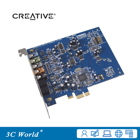 Звуковые карты Creative Sound Blaster X-Fi SB1040, высококачественные звуковые карты PCI-E, музыкальные игры в кино, оригинальная Звуковая карта для настольного компьютера ► Фото 1/3