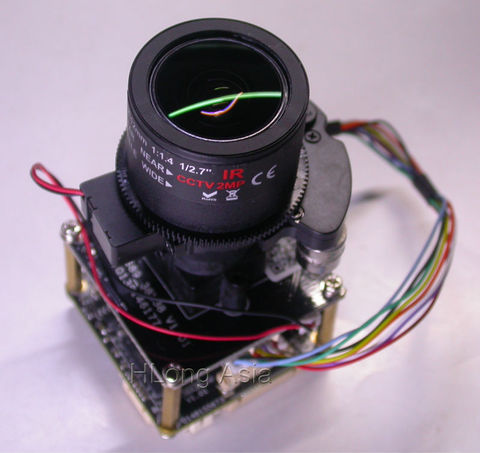 H.265 (2,8 МП) 1/3-12 мм моторизованный зум и автоматический фокусный объектив дюйма Φ + Hi3516 плата модуля IP-камеры видеонаблюдения (дополнительно кабель) ► Фото 1/6