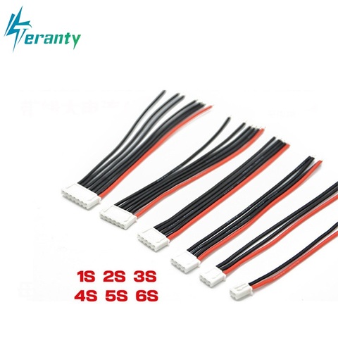 1s 2s 3s 4s 5s 6s 22AWG кабель 10 см (100 мм) RC Lipo зарядное устройство проводка 7,4 В 11,1 В 14,8 в 22,2 в для IMAX B3 B6 зарядное устройство ► Фото 1/2