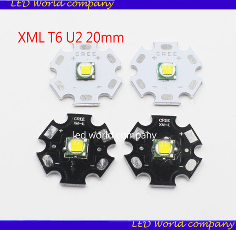 1 шт. CREE XML XM-L T6 LED T6 U2 10 Вт белый теплый белый высокомощный светодиодный чип-эмиттер с 20 мм печатной платой для самостоятельной сборки ► Фото 1/5