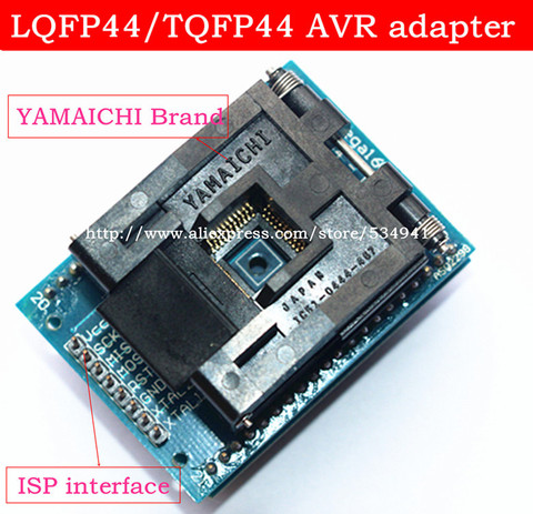 Адаптер LQFP44 TQFP44 К DIP40 QFP44, тестовый блок для интерфейса AVR ISP, адаптер IC, программатор, розетки ► Фото 1/6