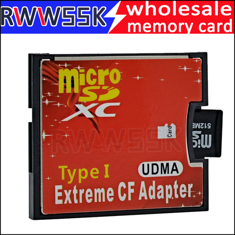 Карта Micro SD SDHC SDXC TF до CF адаптер MicroSD для экстремальной компактной вспышки тип I карта до 256 ГБ ► Фото 1/6