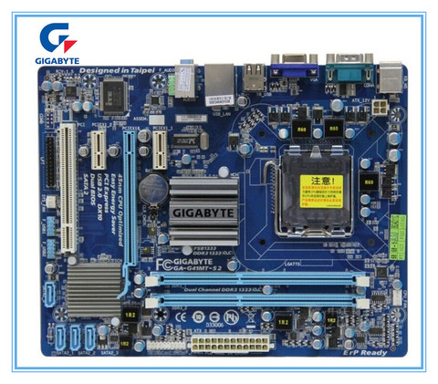 Оригинальная материнская плата для gigabyte GA-G41MT-S2 LGA 775 DDR3, встроенная десктопная материнская плата G41 ► Фото 1/3