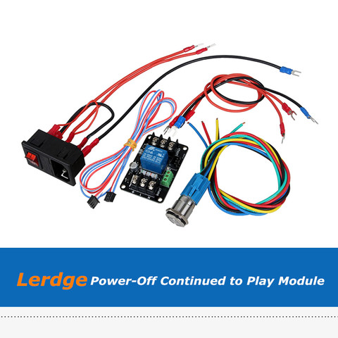 Lerdge-X Lerdge-K доска Мощность-офф продолжают играть регулятор Мощность монитор модуль расширения для 3D-принтеры Запчасти ► Фото 1/6