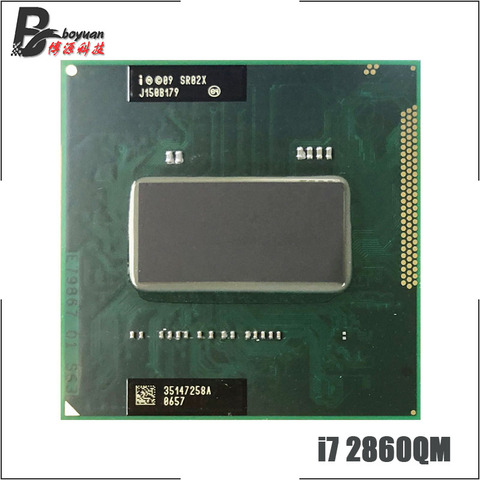Процессор Intel Core i7-2860QM i7 2860QM SR02X 2,5 ГГц четырехъядерный восьмипоточный процессор 8 Мб 45 Вт Разъем G2 / rPGA988B ► Фото 1/1