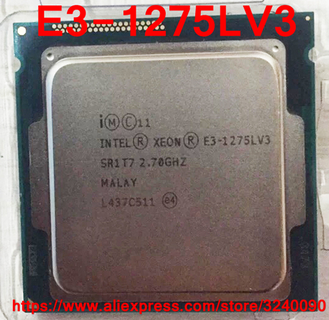 Оригинальный процессор Intel CPU Xeon E3-1275LV3 2,70 ГГц 8M 45 Вт четырехъядерный E3 1275LV3 LGA1150 Бесплатная доставка E3-1275L V3 E3 1275L V3 ► Фото 1/1
