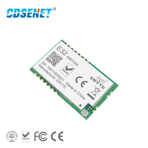 SX1278 868 МГц 1 Вт SMD беспроводной трансивер CDSENET E32-868T30S 868 МГц SMD Печать отверстие SX1276 передатчик и приемник дальнего действия ► Фото 1/6