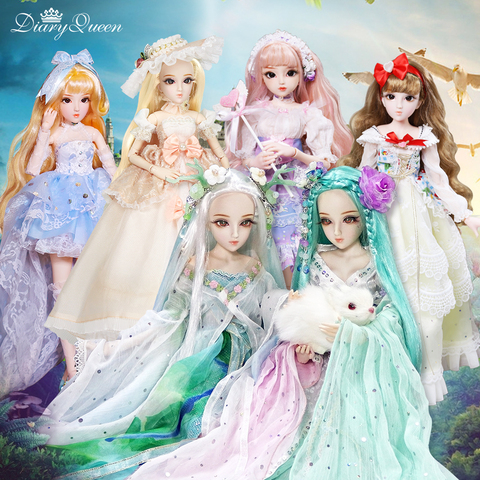 Кукла DBS 1/4BJD молочная королева механическое совместное тело с макияжем, включая волосы, глаза, одежда 45 см, высота девочки ► Фото 1/6