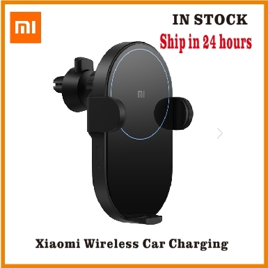 Оригинальное беспроводное автомобильное зарядное устройство Xiaomi, макс. 20 Вт, электрическое автомобильное зарядное устройство 2,5D, стекло Qi, умное быстрое зарядное устройство для Mi ► Фото 1/6