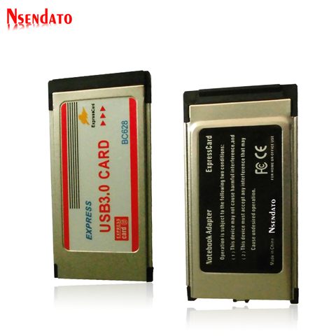 BC628 Express Card, ExpressCard 34 54 мм до 2 Порты Скрытая внутри USB 3,0 адаптер конвертер USB3.0 карты расширения ► Фото 1/6