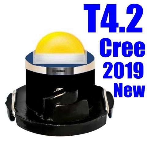 10 шт. T4.2 T4 Cree чип светодиодный Нео Клин приборной панели инструмент кластерный светильник Автомобильная панель Датчик Speedo тире лампы синий красный зеленый желтый ► Фото 1/4