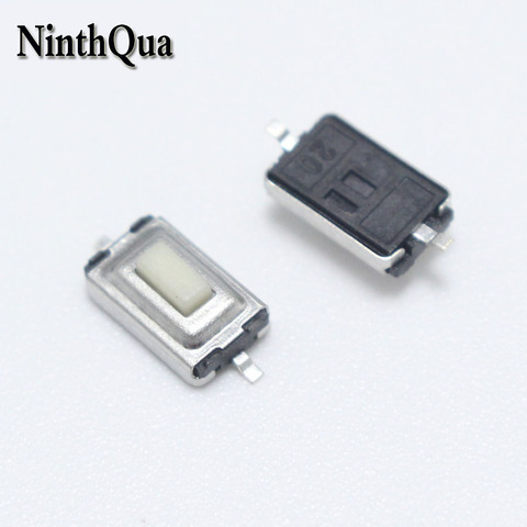 100 шт. 3X6X2.5MM SMD тактильный такт, кнопочный переключатель, микро-переключатель, мгновенный, 3*6*2,5 мм, автомобильный пульт дистанционного управления, ключ, переключатель ► Фото 1/1