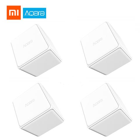 Управление магическим кубиком Xiaomi Aqara Zigbee, управление с помощью шести действий, для умного дома, работает с приложением Mi Home ► Фото 1/4