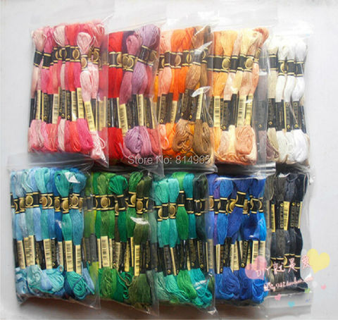 Выберите любой цвет или полный комплект (все цвета разные) 447 штук нить для вышивки нитью ► Фото 1/2