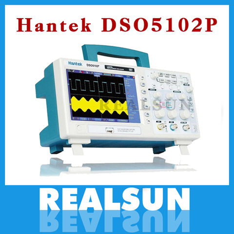 Цифровой осциллограф Hantek DSO5102P, 100 МГц, 2 канала, частота дискретизации в реальном времени 1 Гвыб/с, USB-хост и подключение устройств, 7 дюймов ► Фото 1/6