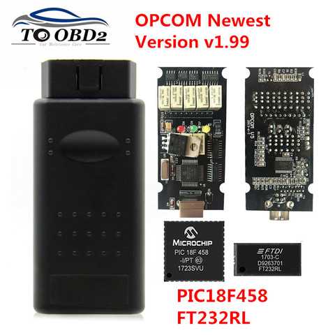 Диагностический сканер с чипом PIC18F458, 2022 V1.95 OPCOM V1.59 1,65 OP COM V1.70 OPCOM V1.78 для Opel OBD2 ► Фото 1/6